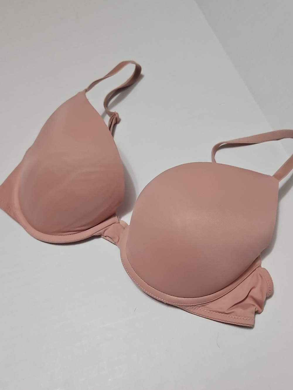PINK Victoria's Secret Smooth Push Up Molded Underwire Bra - Nude Pink Size 34C